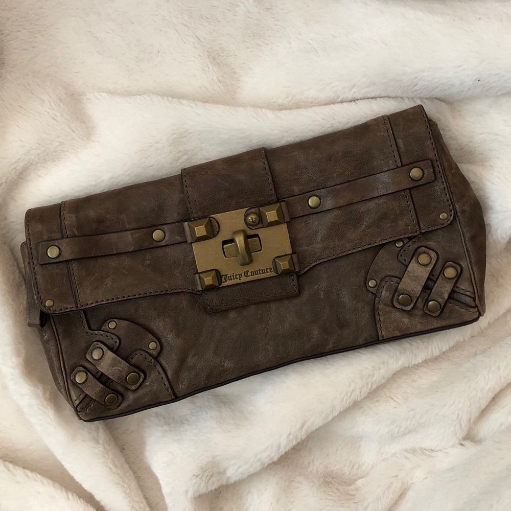 Juicy Couture Studded Leather Clutch